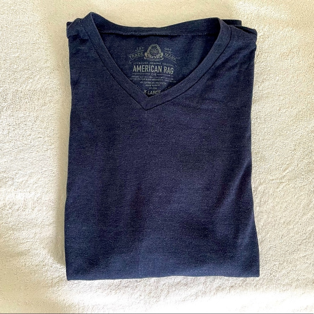 American Rag Navy Blue Cotton T-shirt